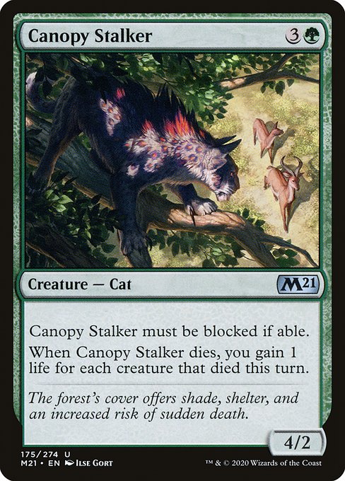 Canopy Stalker highlighted card art