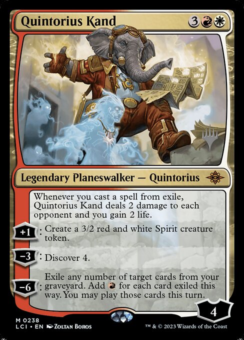 Quintorius Kand from The Lost Caverns of Ixalan Promos