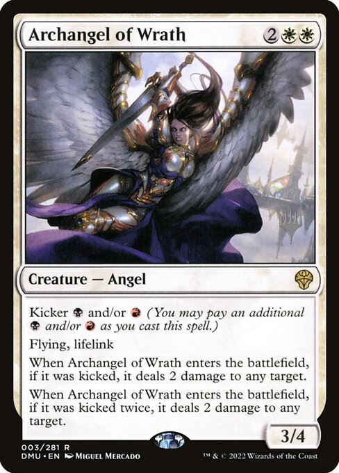 Archangel of Wrath from Dominaria United Promos