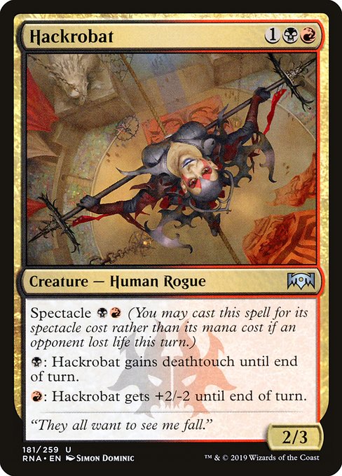 Hackrobat highlighted card art