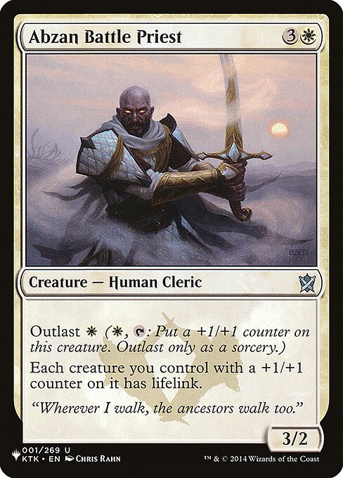 Abzan Battle Priest highlighted card art