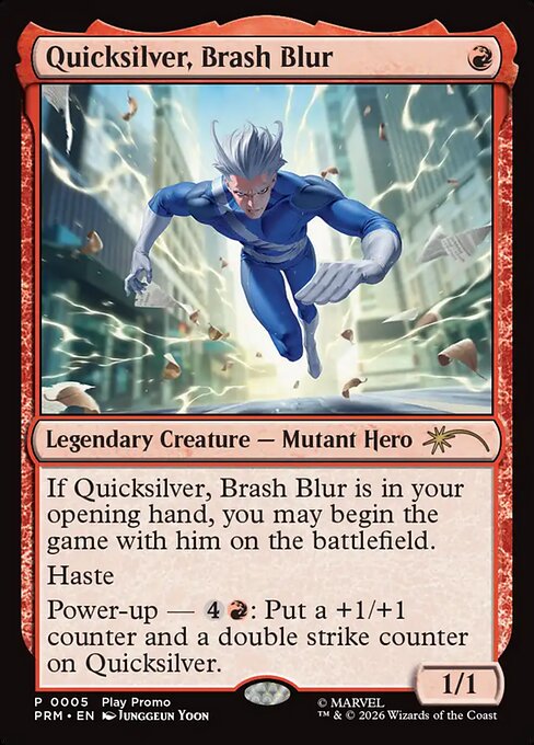 Quicksilver, Brash Blur highlighted card art