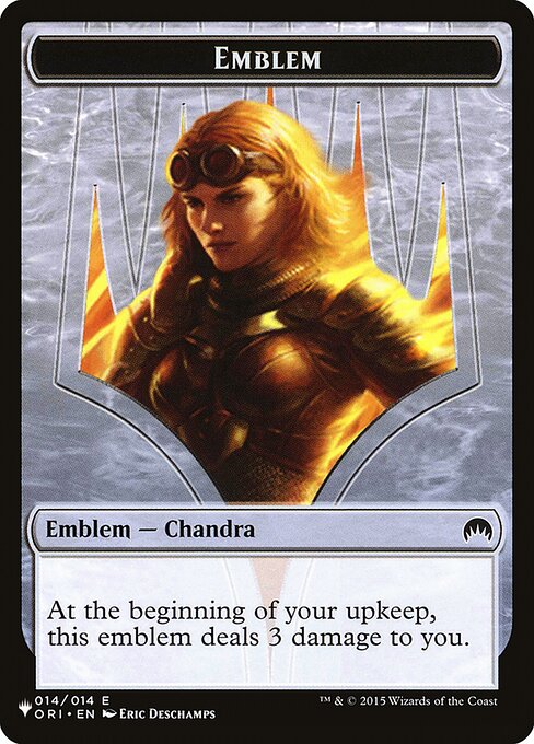 Chandra, Roaring Flame Emblem highlighted card art