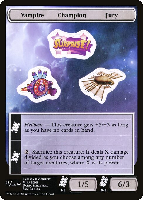 Vampire Champion Fury highlighted card art