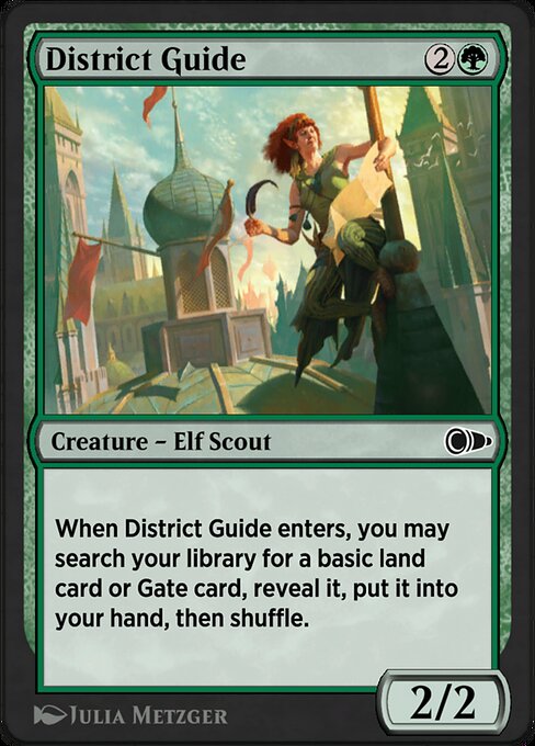 District Guide highlighted card art