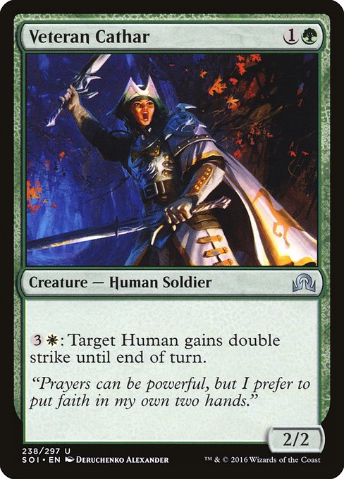 Veteran Cathar from Shadows over Innistrad