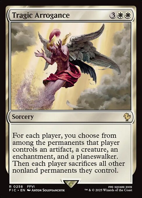 Tragic Arrogance highlighted card art