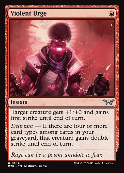 Violent Urge highlighted card art