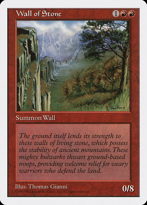 Wall of Stone from Fifth Edition