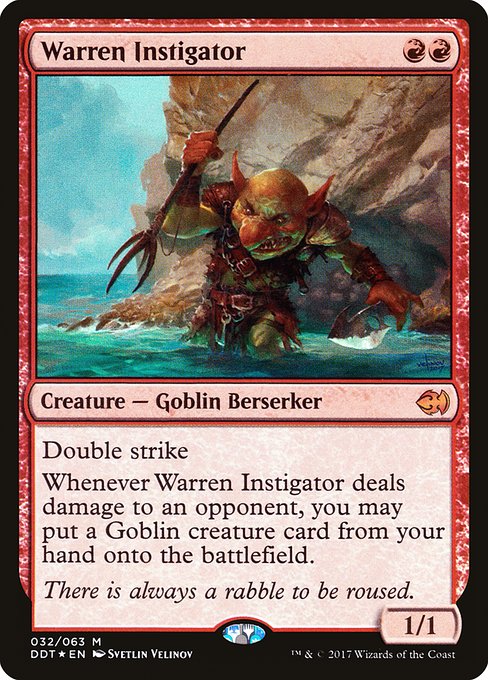 Warren Instigator from Duel Decks: Merfolk vs. Goblins