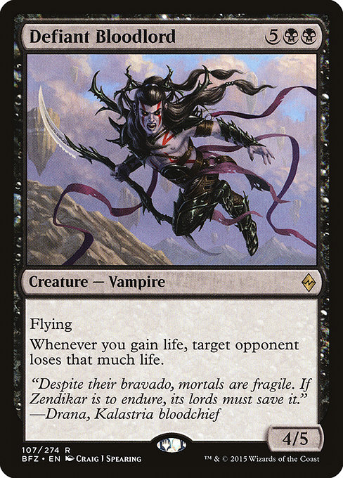Defiant Bloodlord from Battle for Zendikar