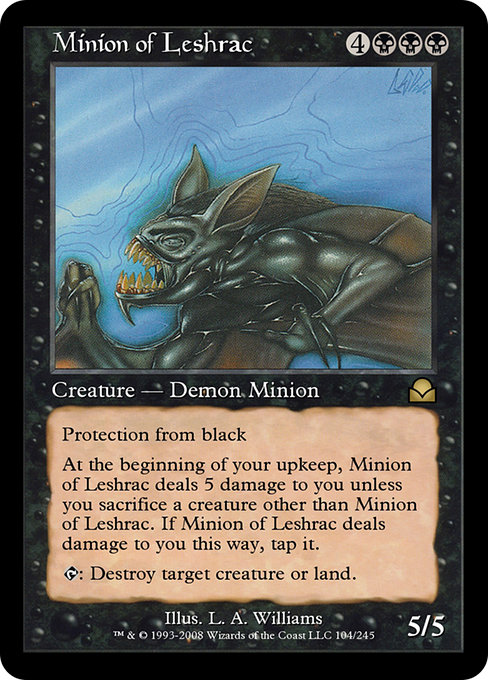 Minion of Leshrac highlighted card art