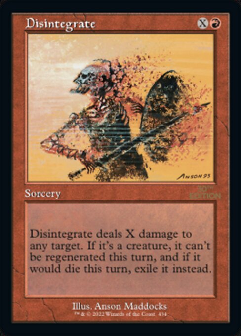 Disintegrate highlighted card art