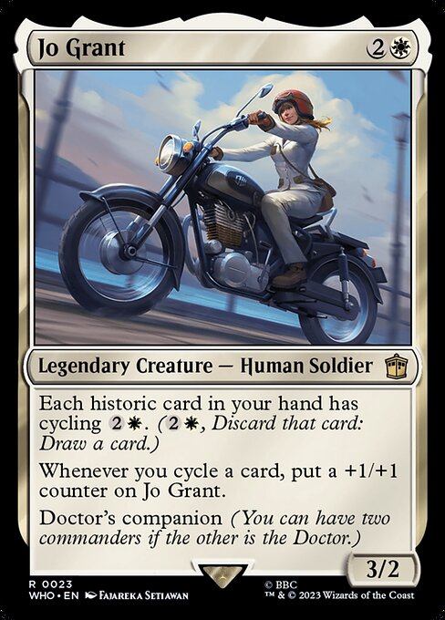 Jo Grant highlighted card art