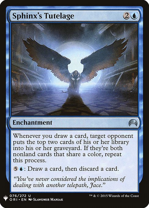 Sphinx's Tutelage from The List