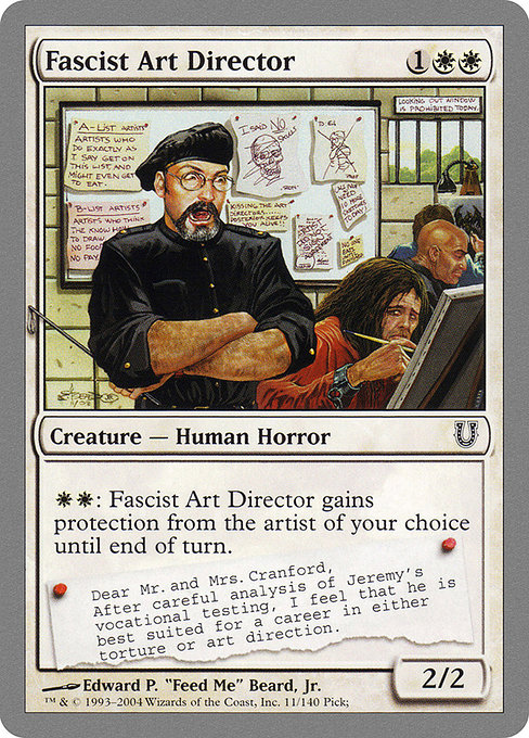 Fascist Art Director highlighted card art