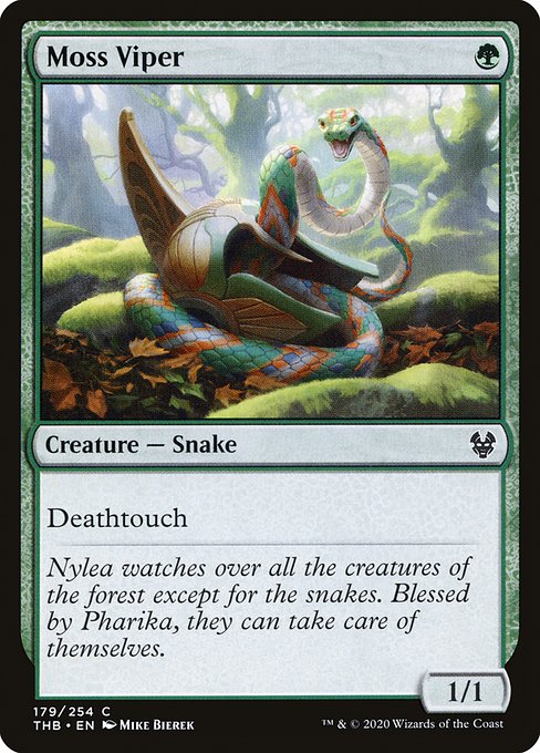Moss Viper highlighted card art