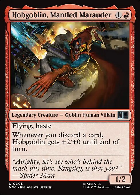 Hobgoblin, Mantled Marauder from Marvel Super Heroes Commander