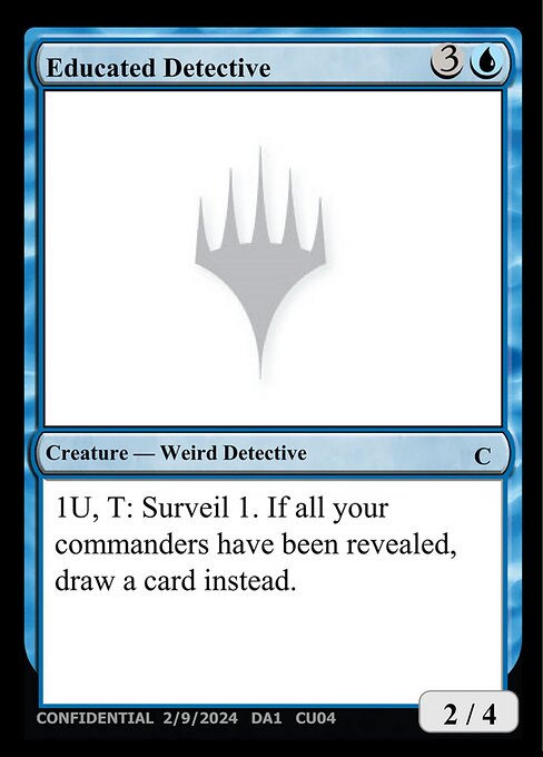 Educated Detective highlighted card art