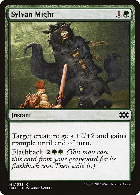 Sylvan Might highlighted card art