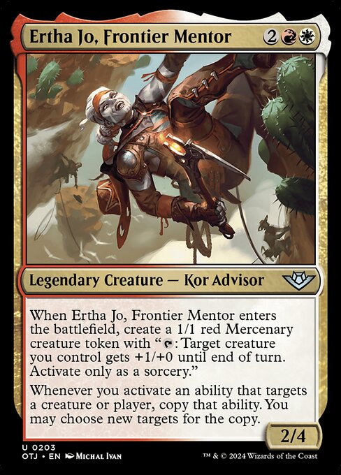 Ertha Jo, Frontier Mentor highlighted card art