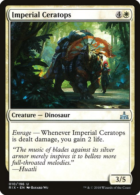 Imperial Ceratops highlighted card art