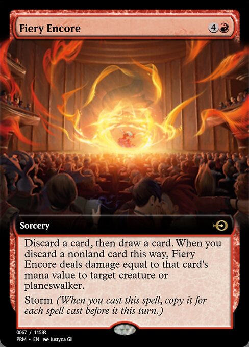 Fiery Encore highlighted card art