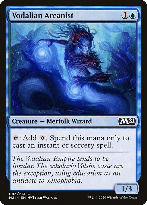 Vodalian Arcanist highlighted card art