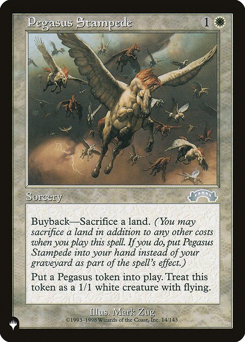 Pegasus Stampede highlighted card art