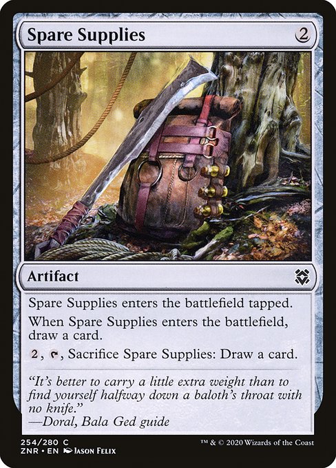 Spare Supplies highlighted card art