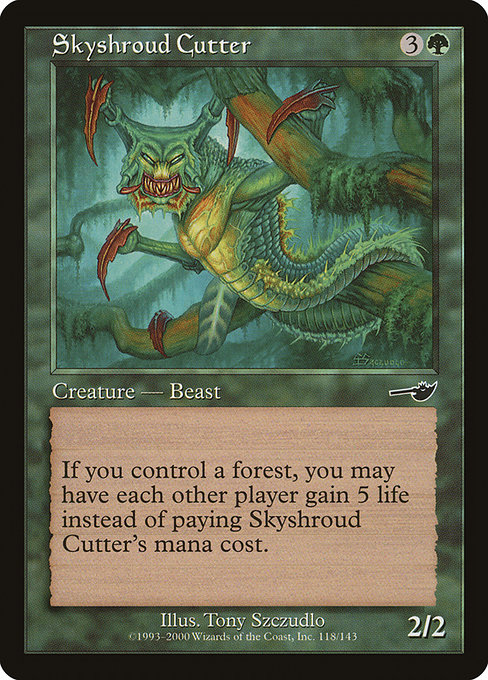Skyshroud Cutter highlighted card art