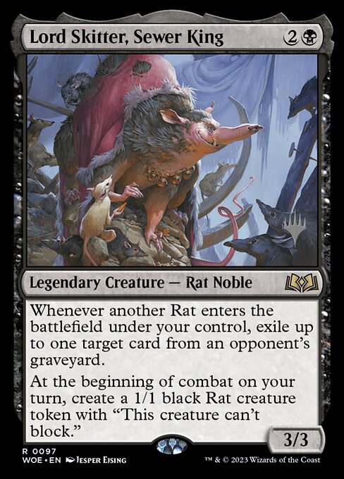 Lord Skitter, Sewer King from Wilds of Eldraine Promos