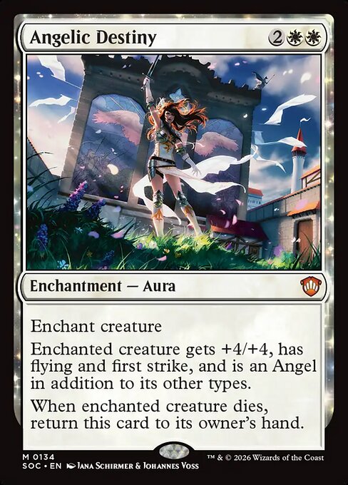 Angelic Destiny from Secrets of Strixhaven Commander