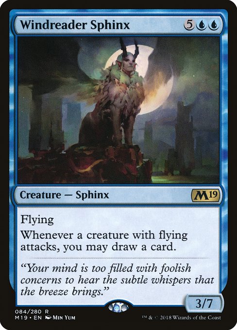 Windreader Sphinx from Core Set 2019