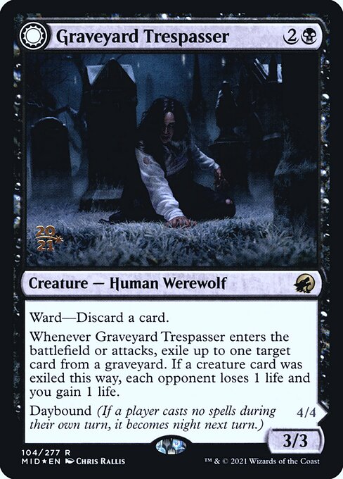 Graveyard Trespasser // Graveyard Glutton from Innistrad: Midnight Hunt Promos