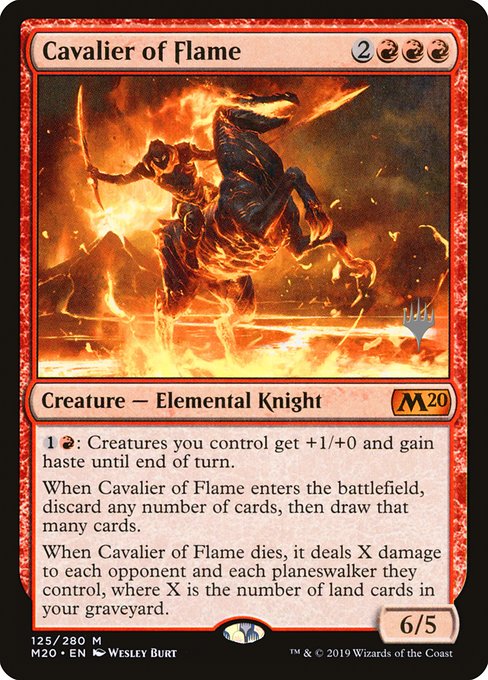 Cavalier of Flame from Core Set 2020 Promos