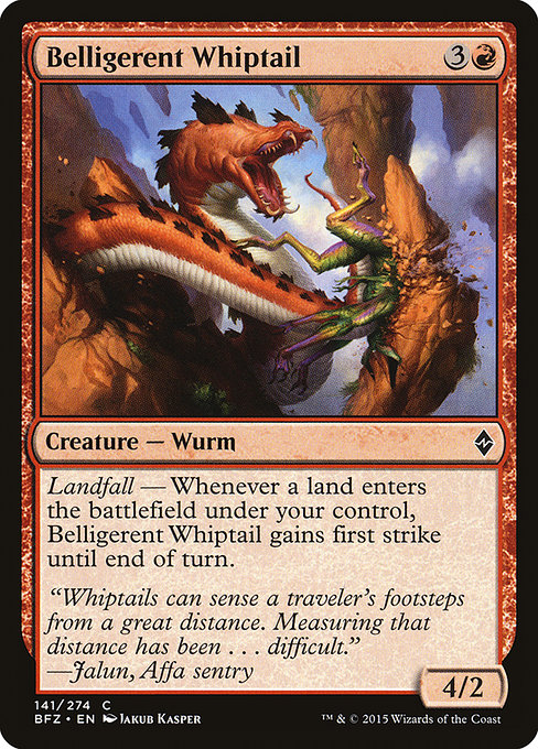 Belligerent Whiptail highlighted card art