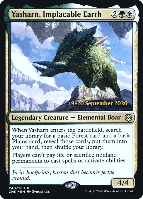 Yasharn, Implacable Earth from Zendikar Rising Promos