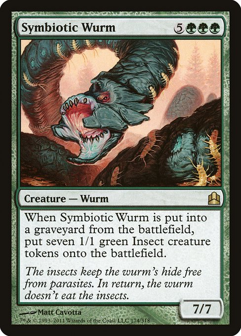 Symbiotic Wurm from Commander 2011