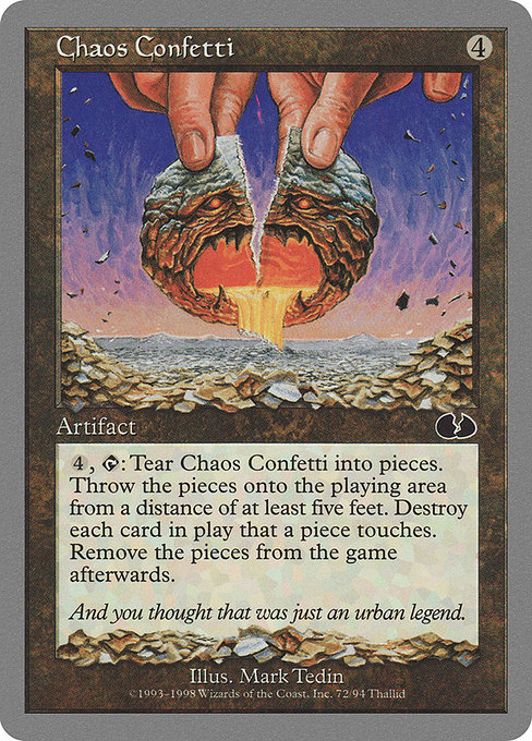 Chaos Confetti highlighted card art
