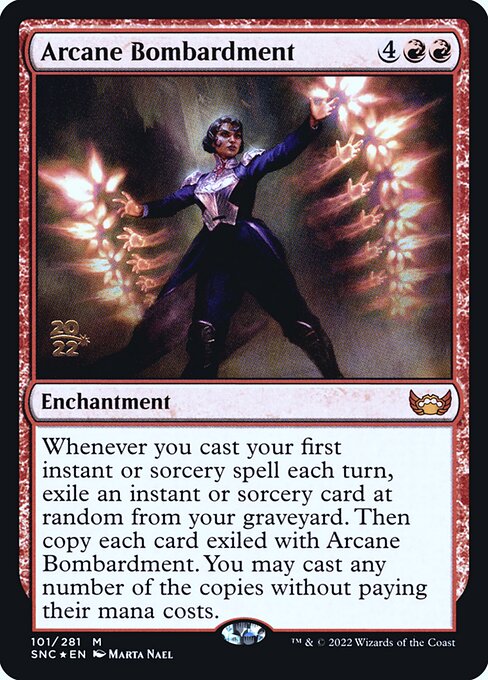 Arcane Bombardment from Streets of New Capenna Promos