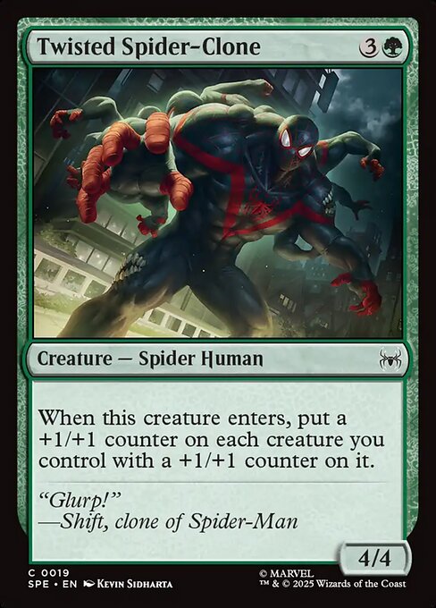 Twisted Spider-Clone highlighted card art