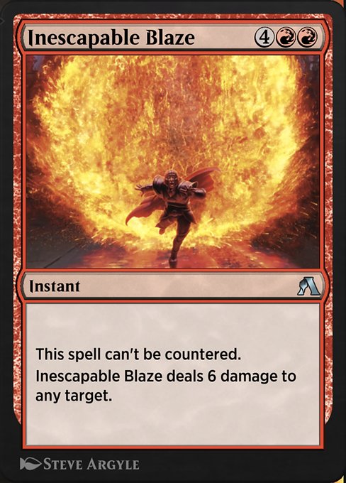 Inescapable Blaze highlighted card art