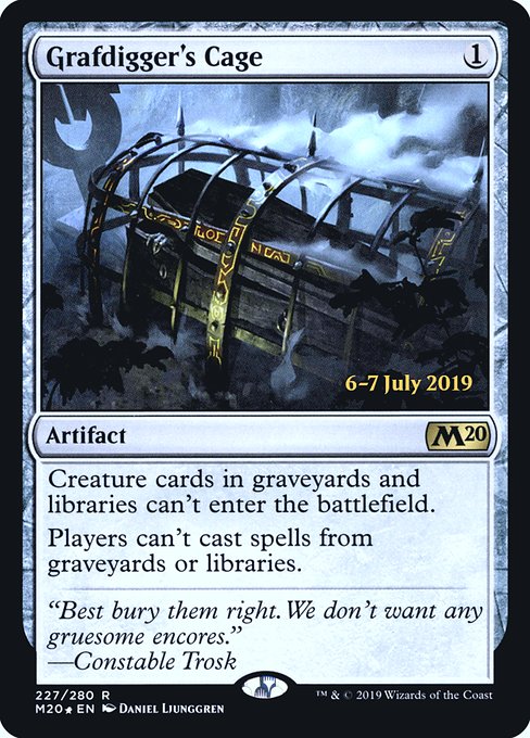 Grafdigger's Cage from Core Set 2020 Promos