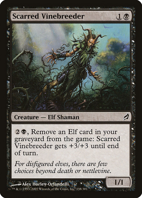 Scarred Vinebreeder highlighted card art