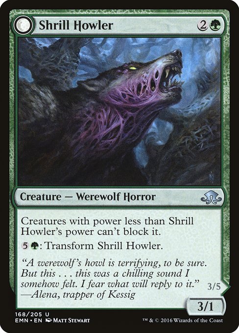 Shrill Howler // Howling Chorus from Eldritch Moon