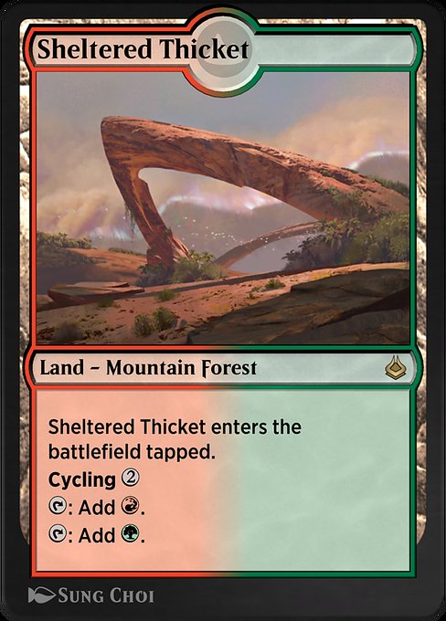 Sheltered Thicket from Amonkhet Remastered