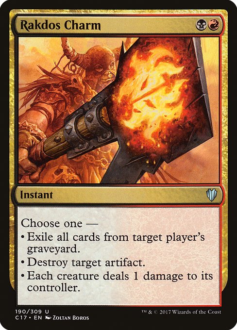 Rakdos Charm from Commander 2017