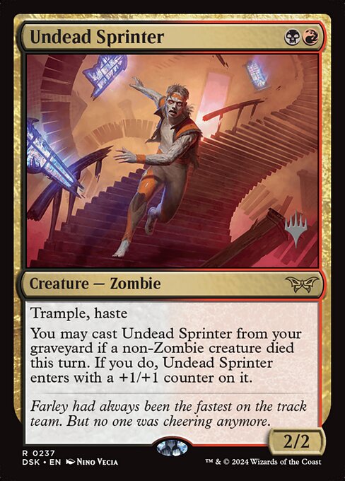 Undead Sprinter from Duskmourn: House of Horror Promos