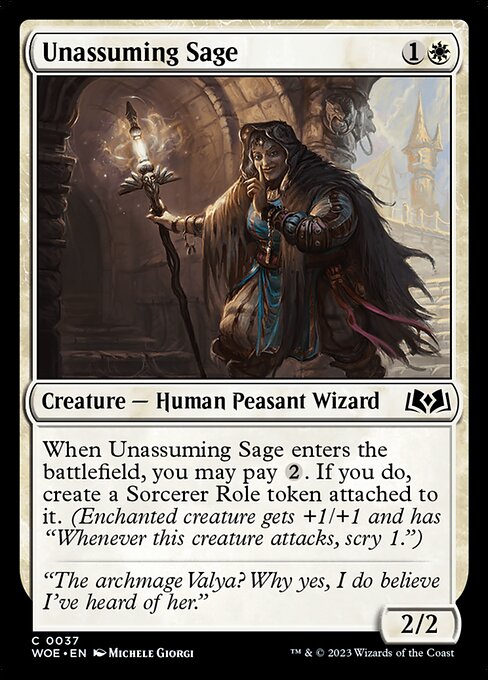 Unassuming Sage highlighted card art
